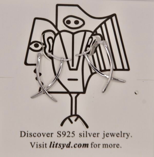 Cross | S925 Silver Cross Earrings - Modern Elegant Design