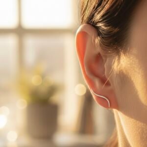 Flow | Minimalist Hypoallergenic Flow S925 Earrings - Image 3