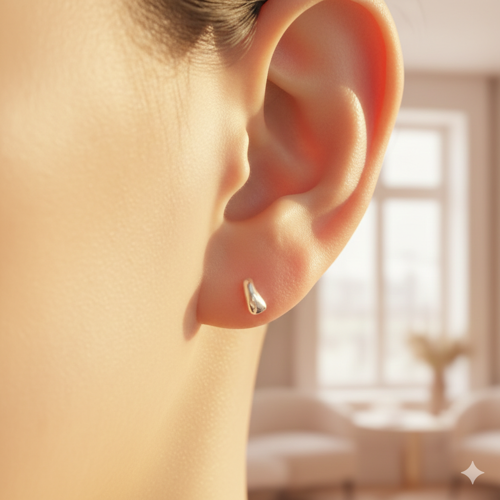 Tear drop | Teardrop Sterling Silver Earrings, Elegant Minimalist Jewelry - Image 3