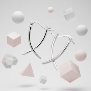 Cross | S925 Silver Cross Earrings - Modern Elegant Design