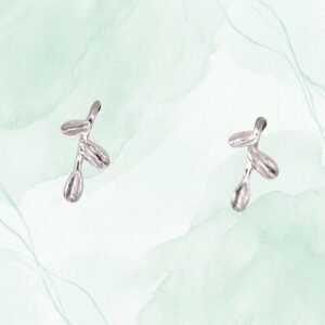 Sterling Silver Olive Leaf Earrings – Nature Inspired Jewelry Gift
